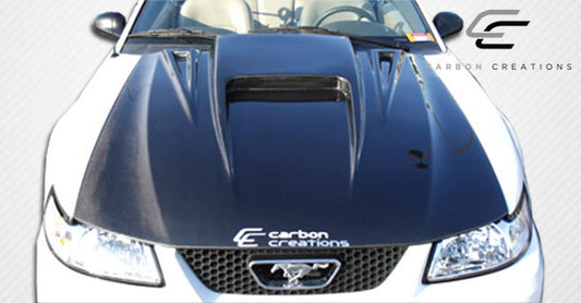 99-04 Ford Mustang Carbon Fiber Spyder 3 carbon fiber hood