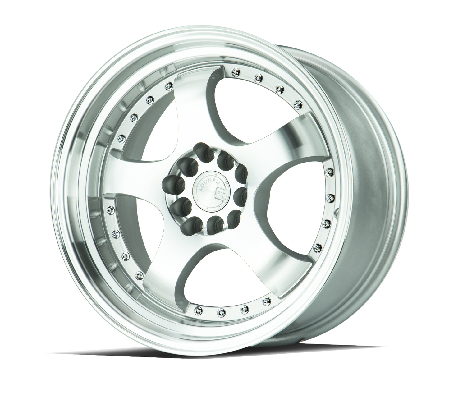 Aodhan AH03 18x9.5 rim Step Lip silver 5x100 wheel Hellaflushed