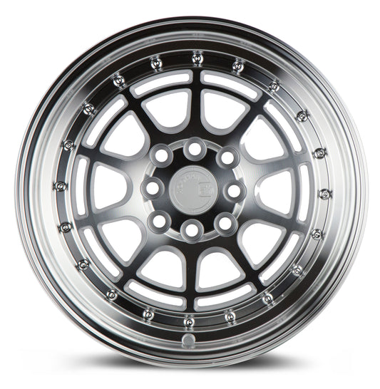 Aodhan AH04 16x8 Dish Lip silver 4x100/114 wheel stance
