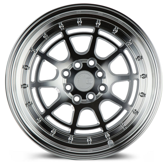 Aodhan AH04 17x9 Dish Lip silver 5x100/114.3 wheel stance