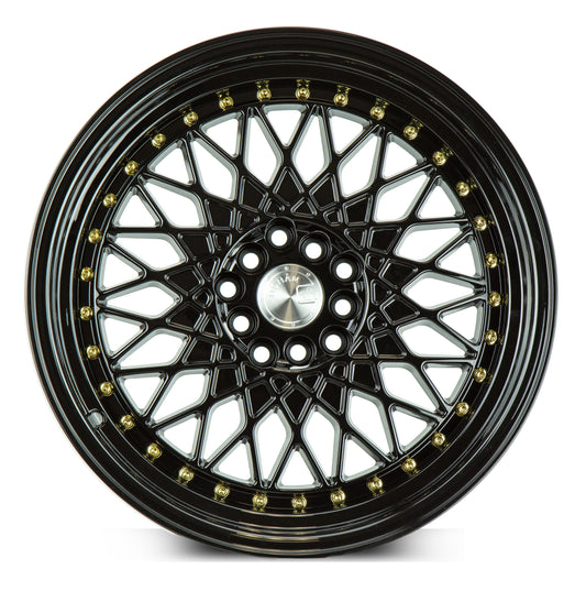 Aodhan AH05 17x9 wheel 5x114.3 5x100 Black mesh Rim