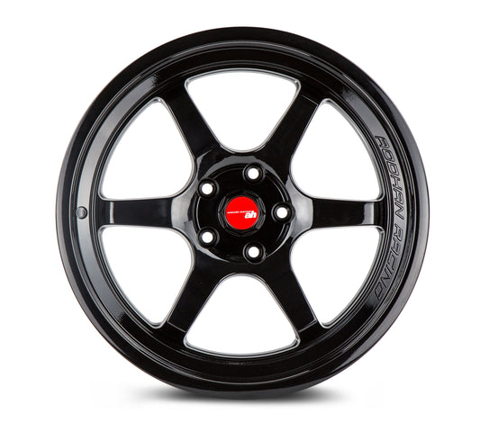 Aodhan AH08 18x9.5 Concave white 5x100 wheel ET35 stance