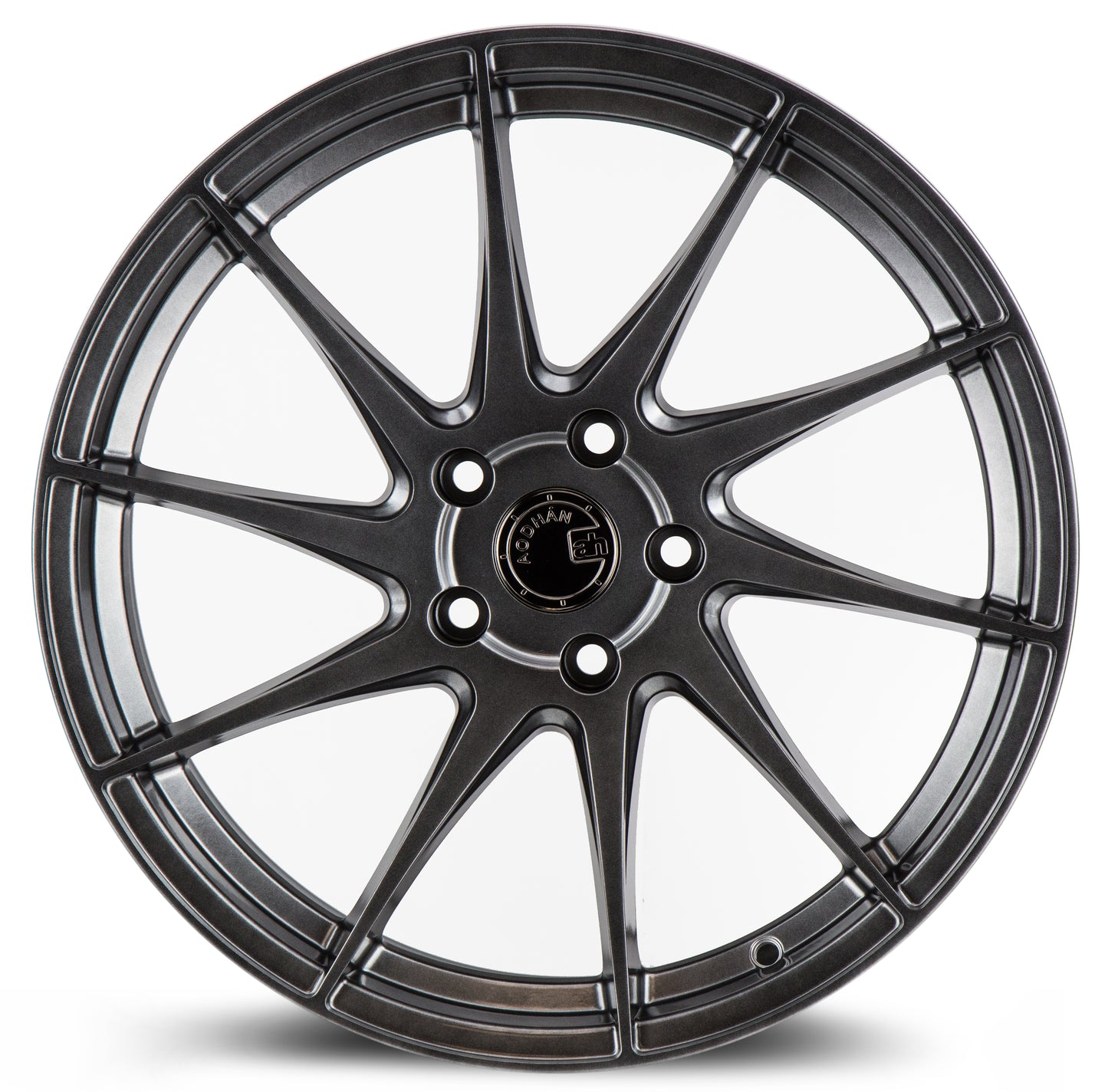 Aodhan AH09 18x8.5 rim directional black 5x100 wheel ET35 Hellaflushed