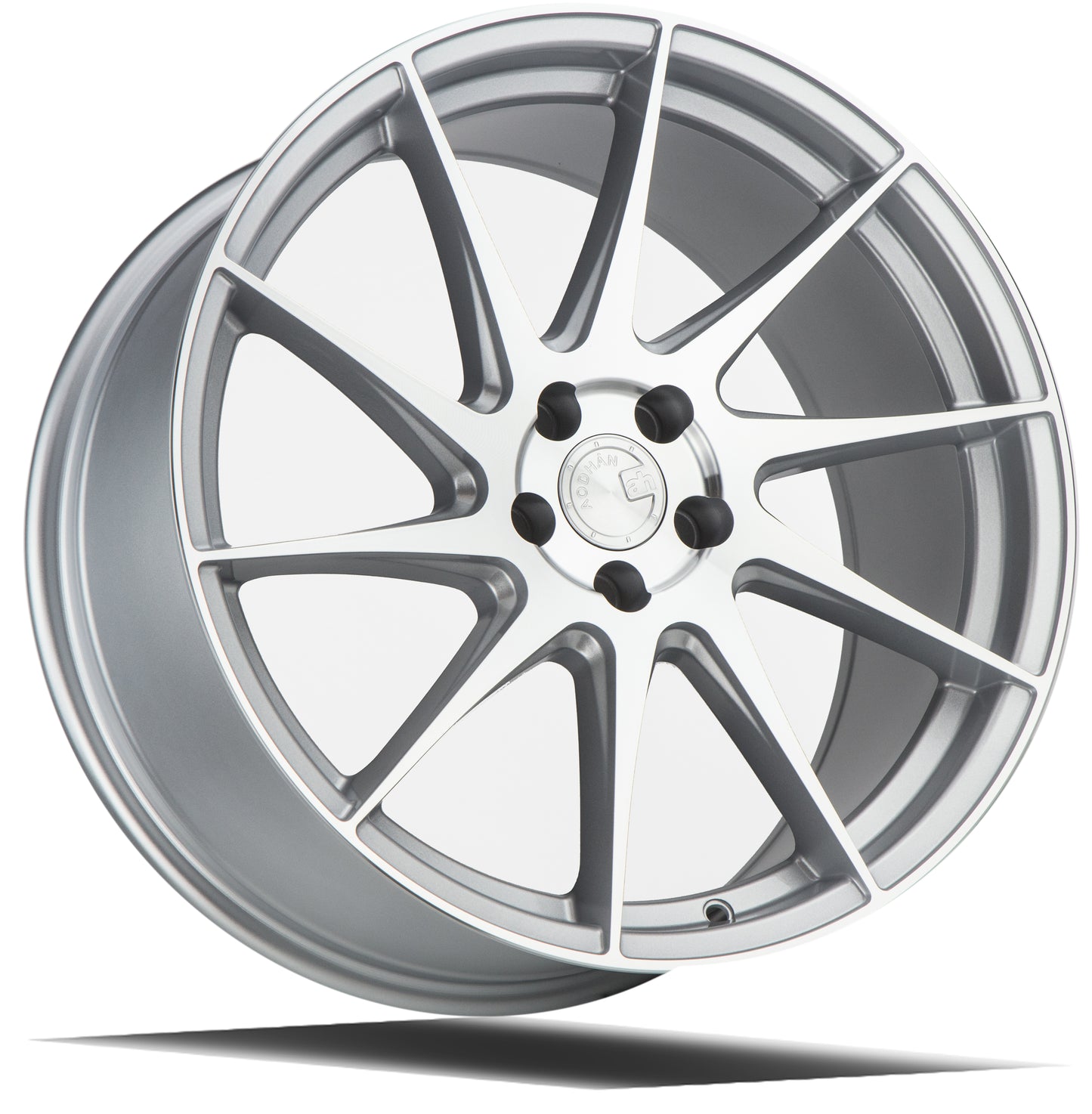Aodhan AH09 18x8.5 rim directional silver 5x108 wheel ET35 Hellaflushed