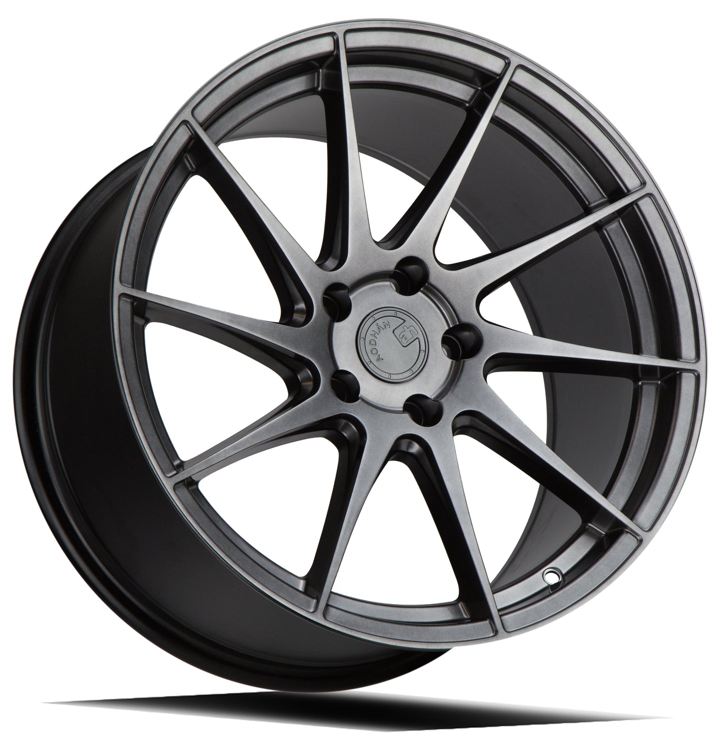 Aodhan AH09 18x9.5 rim directional black 5X4.5 wheel ET35 Hellaflushed