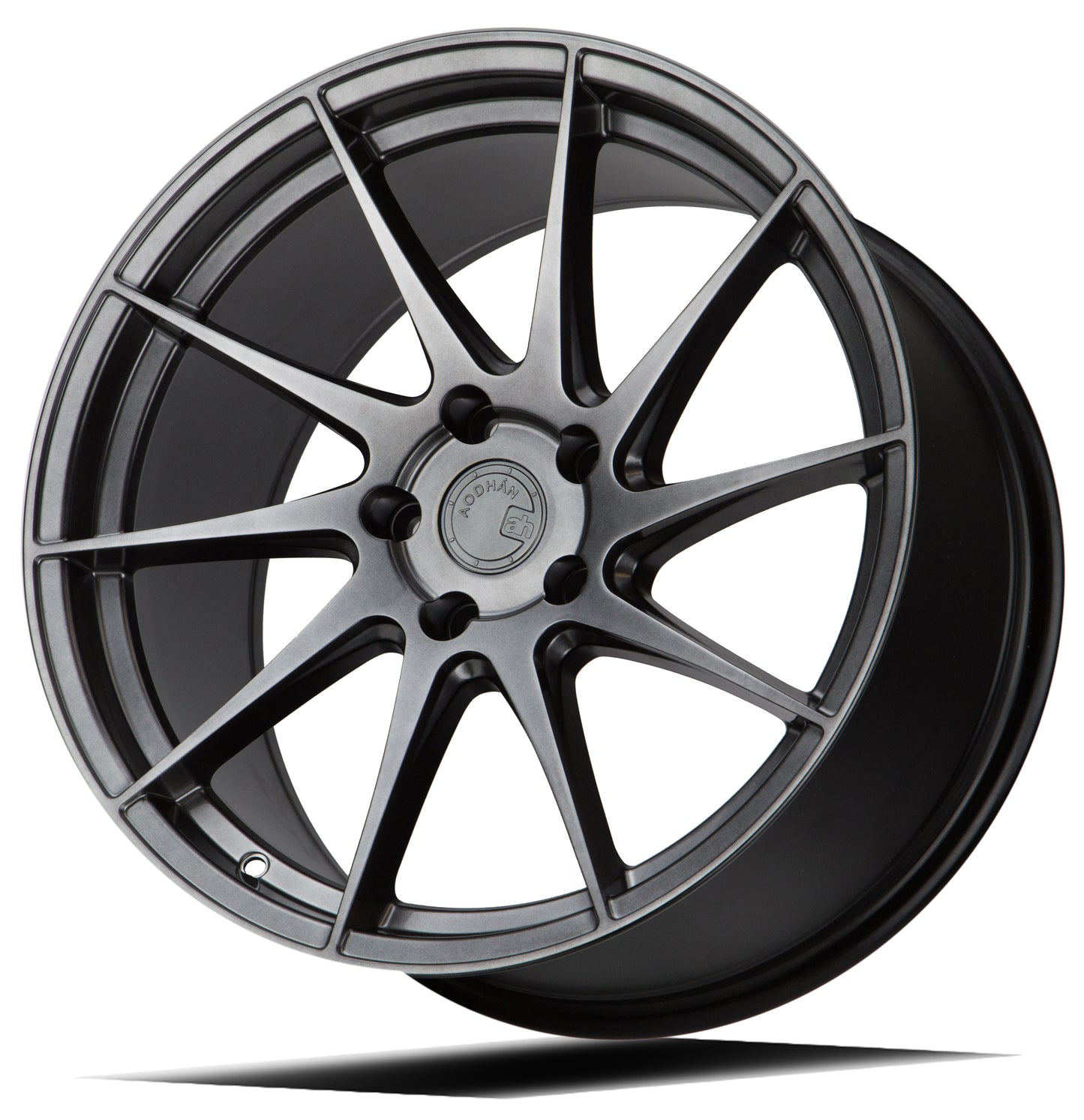 Aodhan AH09 18x9.5 rim directional black 5x100 wheel ET35 Hellaflushed