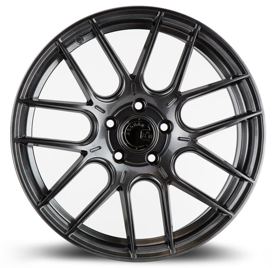 Aodhan AH-X 18x8.5 Concave black 5x112 wheel ET35 stance