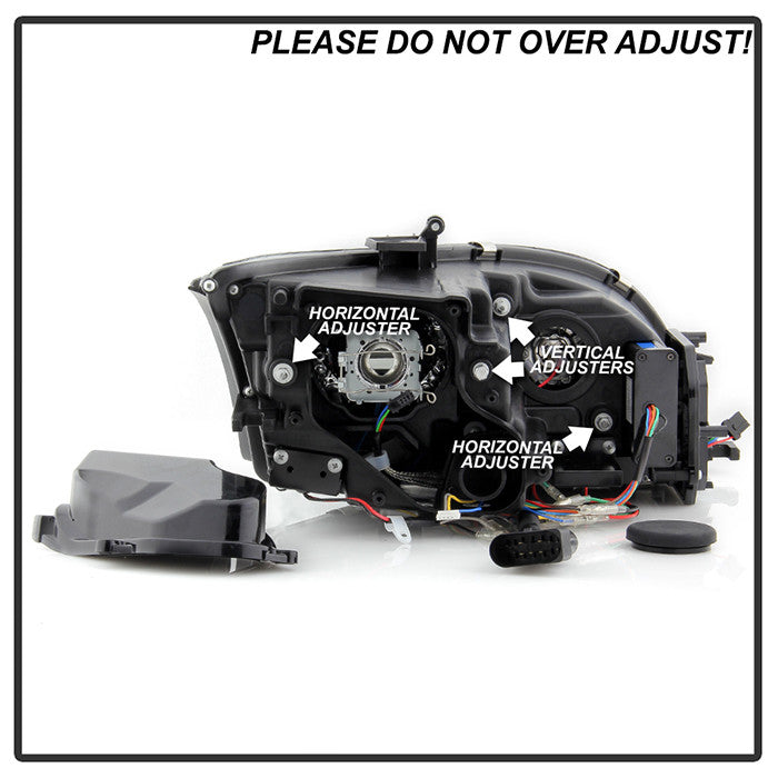 Audi 08-11 TT sequential Signal Projector Headlights Black OEM Xenon