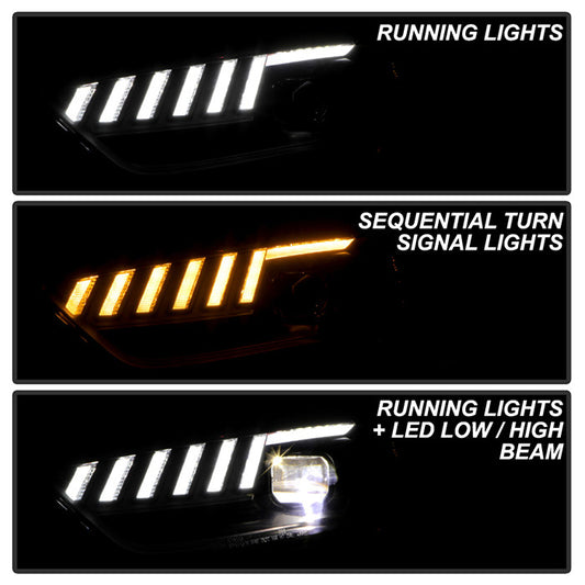 Audi A4 Sequential projector headlights with light bar