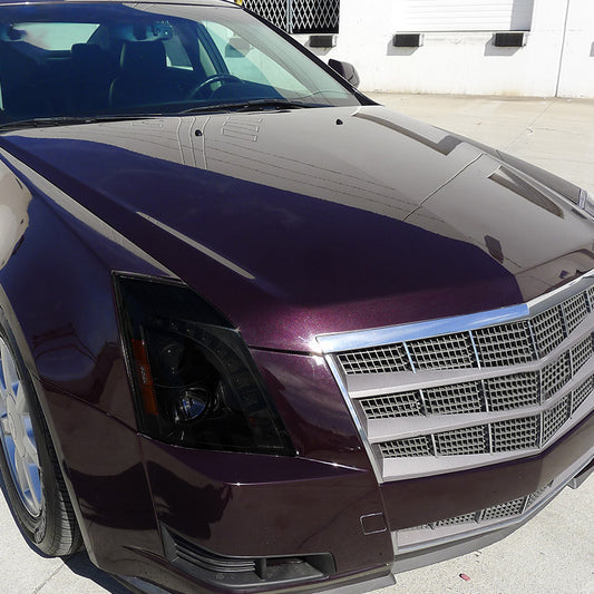 2008-2014 Cadillac CTS Spec-D Headlights LED Strip Smoked