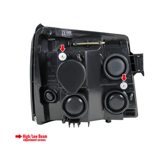 2002-2006 Cadillac Escalade Projector Spec-D Headlights Black