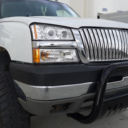 2003-2006 Chevy Silverado LED Projector Spec-D Headlights Chrome