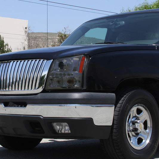 2003-2007 Chevy Silverado 1Pc Projector Spec-D Headlights Smoked