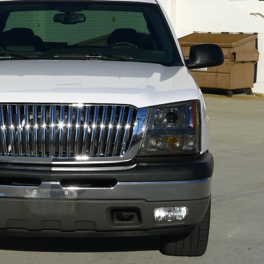 2003-2005 Chevy Silverado Projector Spec-D Headlights Smoked
