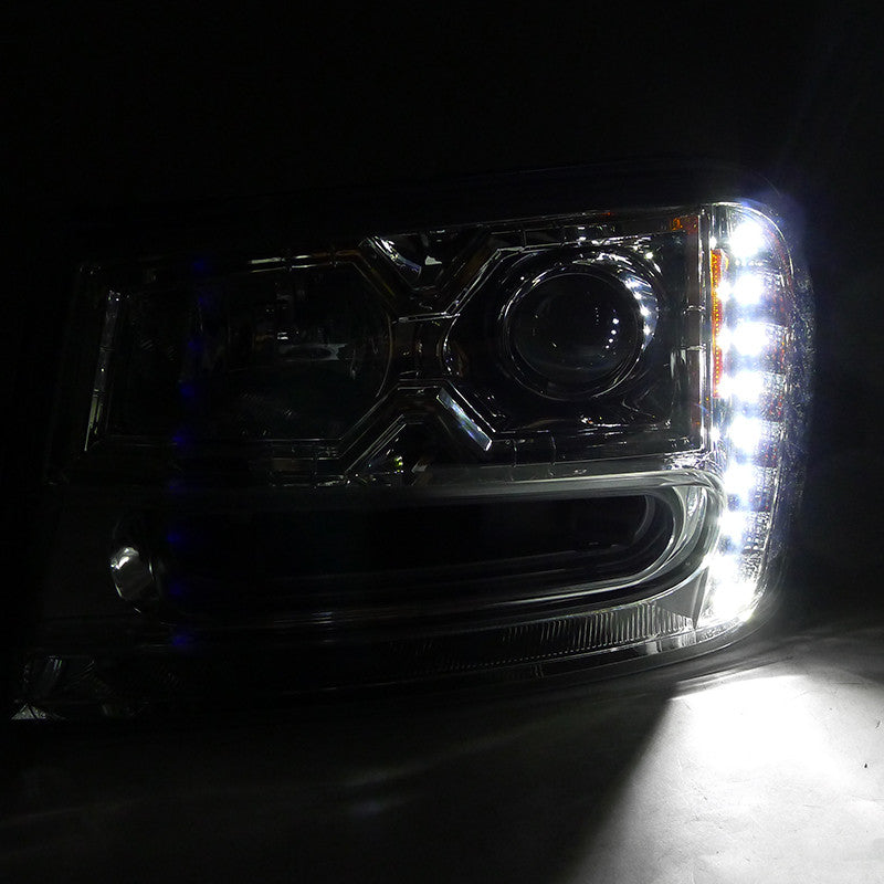 Spe-D 2002-2009 Chevy Trailblazer Projector Spec-D Headlights Chrome