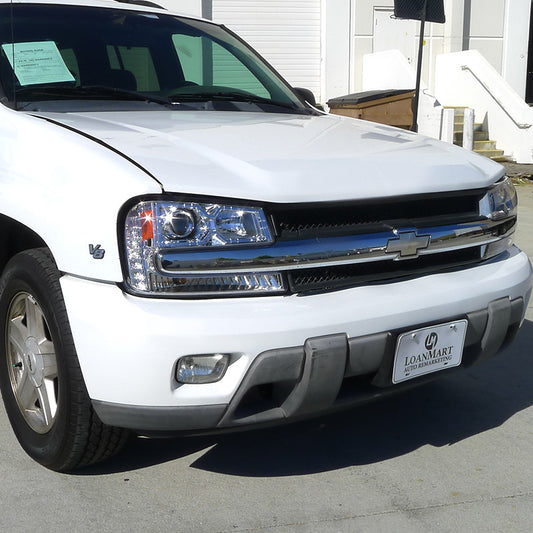 2002-2009 Chevy Trailblazer Projector Spec-D Headlights Chrome
