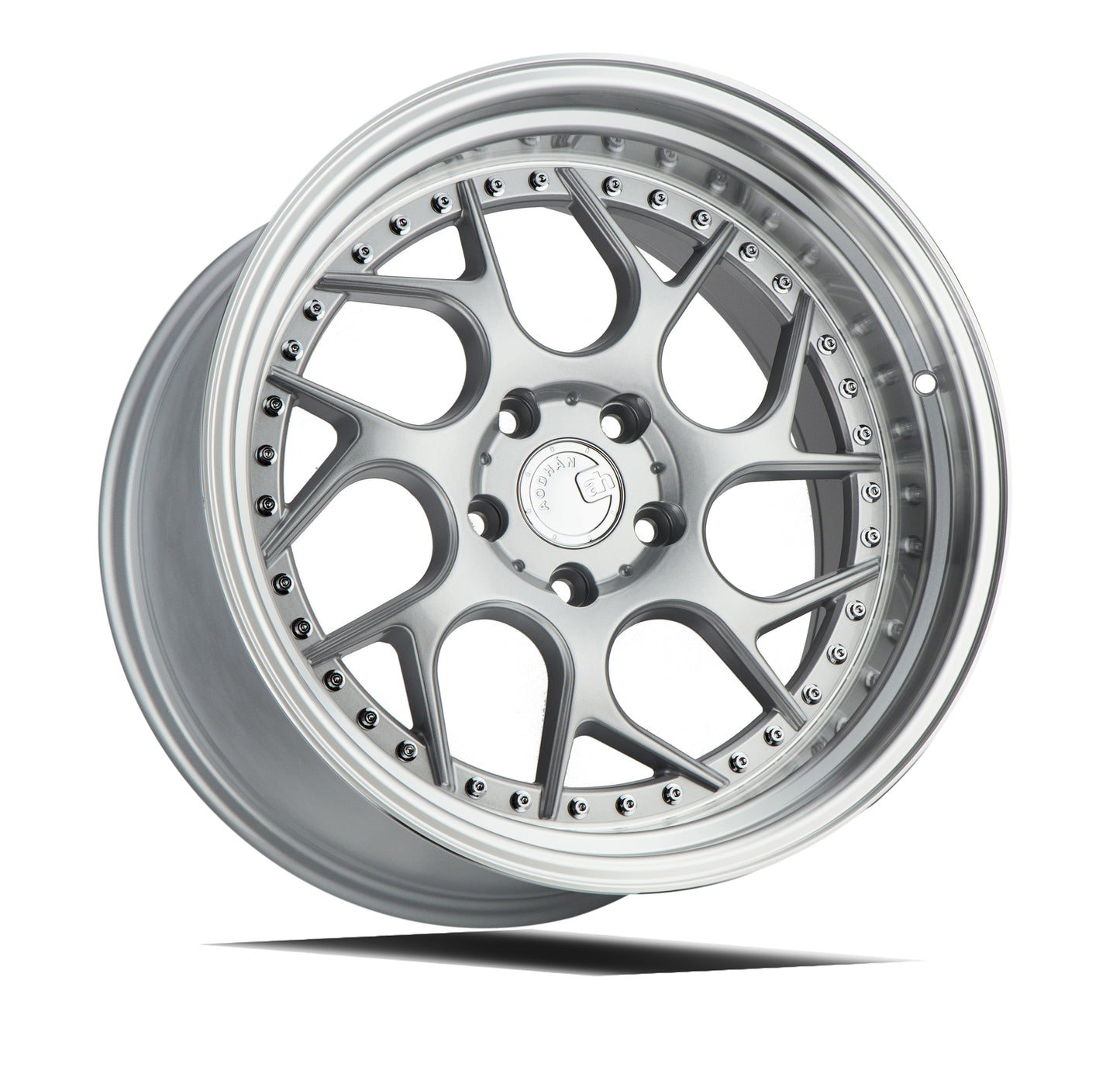 Aodhan DS01 18x9.5 rim twisted spok silver 5x100 wheel ET35 Hellaflushed