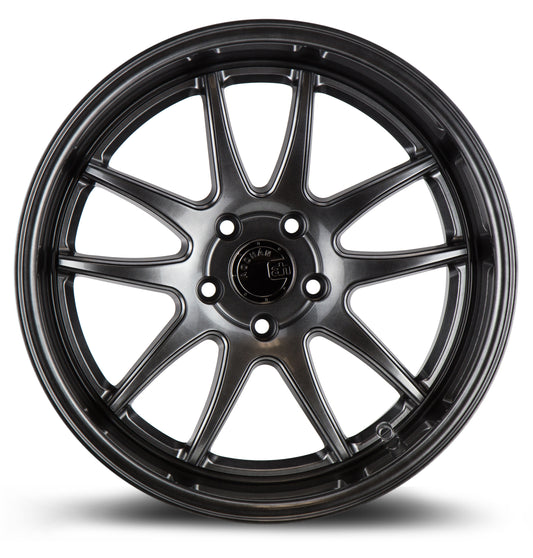 Aodhan DS02 18x10.5 5-Spoke silver 5x114.3 wheel ET15 stance