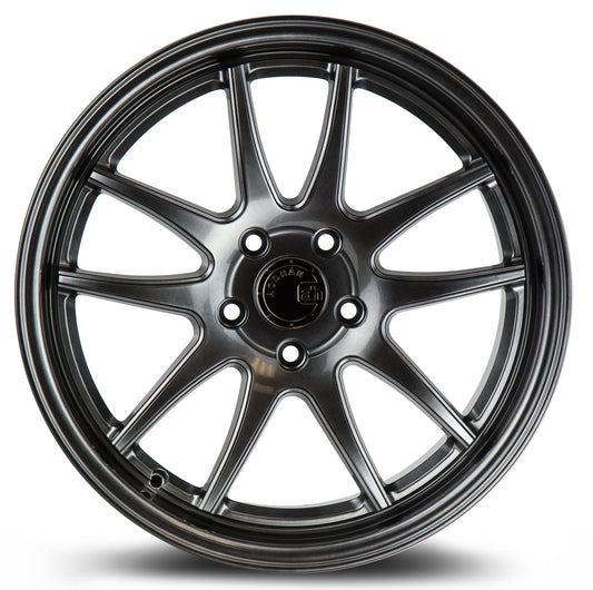 Aodhan DS02 18x8.5 5-Spoke silver 5x100 wheel ET35 stance