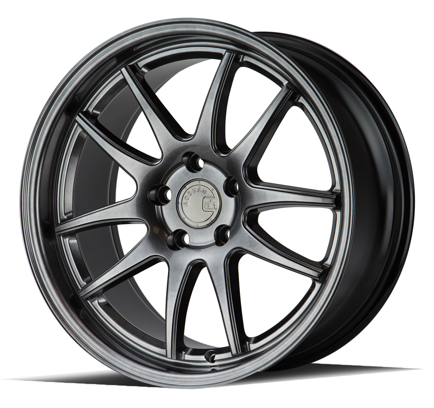 Aodhan DS02 18x8.5 rim 5-Spoke silver 5X4.5 wheel ET35 Hellaflushed