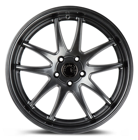Aodhan DS02 18x9.5 5-Spoke silver 5x100 wheel ET35 stance