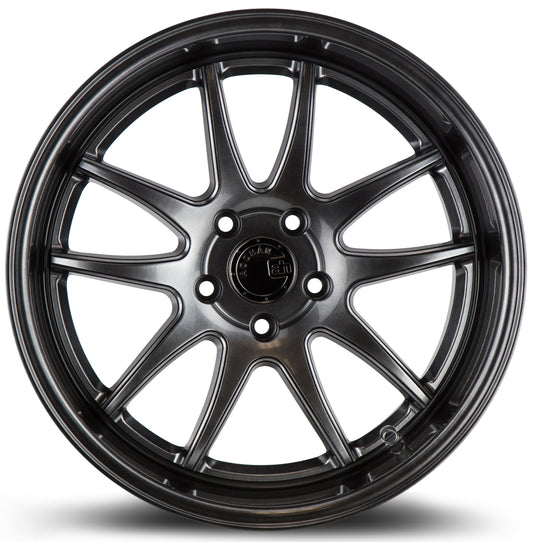 Aodhan DS02 19x11 5-Spoke silver 5x114.3 wheel ET15 stance