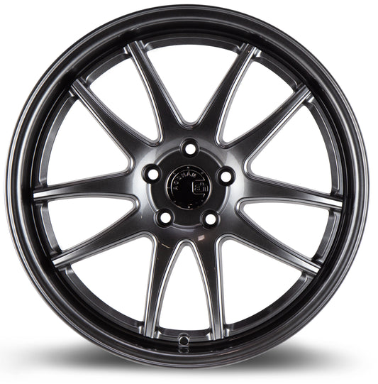 Aodhan DS02 19x8.5 5-Spoke silver 5x114.3 wheel ET35 stance