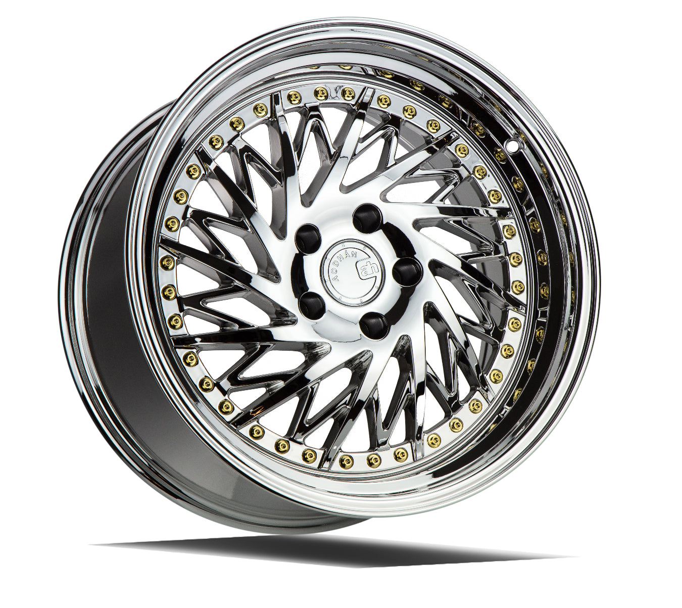 Aodhan DS03 18x9.5 rim directional silver 5x100 wheel ET35 Hellaflushed