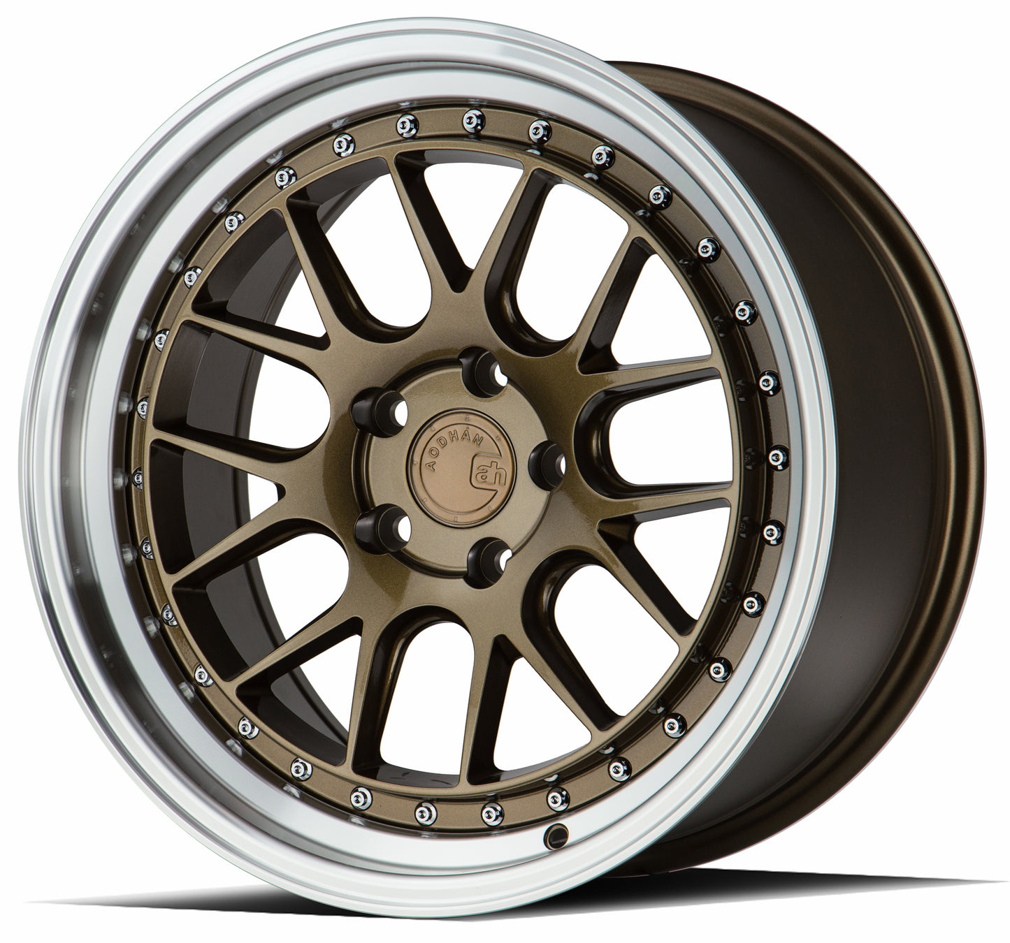Aodhan DS06 18x8.5 rim deep dish bronze 5X4.5 wheel ET35 Hellaflushed