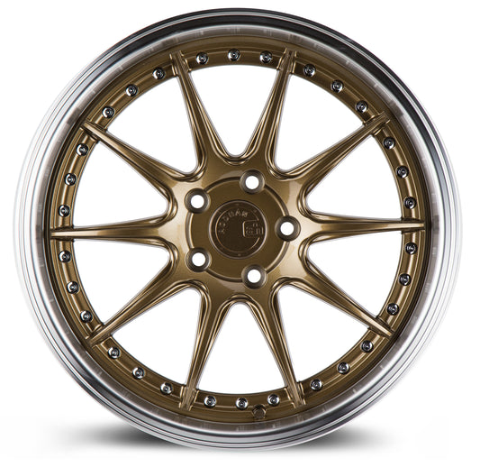 Aodhan DS07 18x8.5 big fat lip bronze 5x114.3 wheel ET35 stance