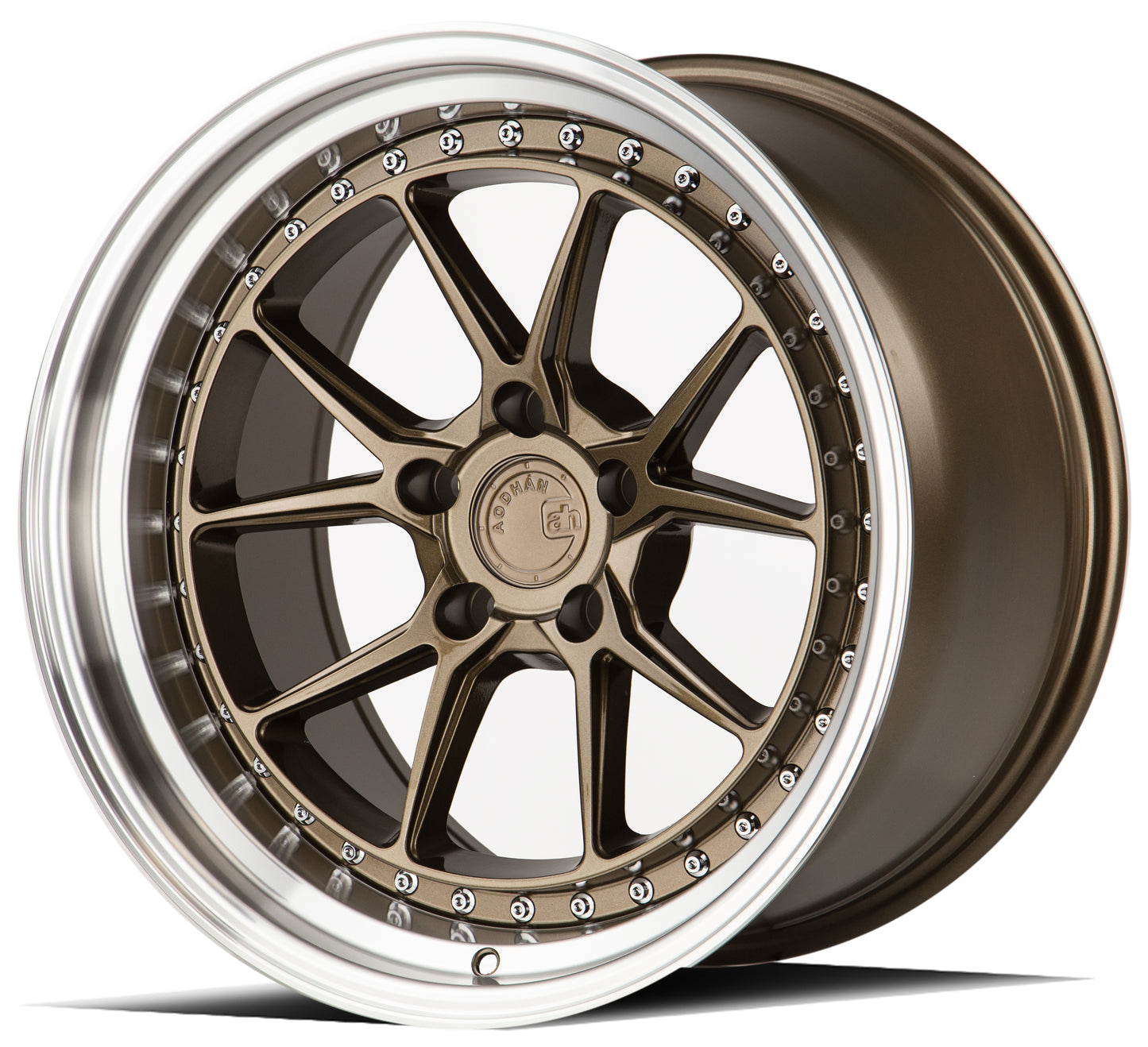 Aodhan DS08 18x10.5 rim light-weight bronze 5X4.5 wheel ET22 Hellaflushed