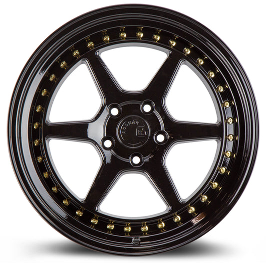 Aodhan DS09 18x9.5 semi forged black 5x114.3 wheel ET30 stance