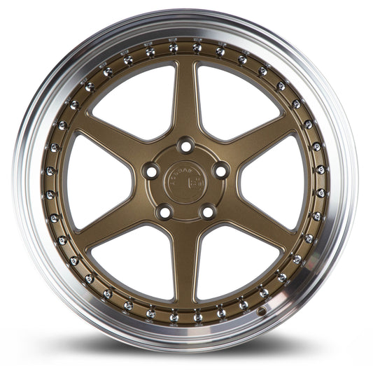 Aodhan DS09 19x9.5 semi forged bronze 5x114.3 wheel ET30 stance