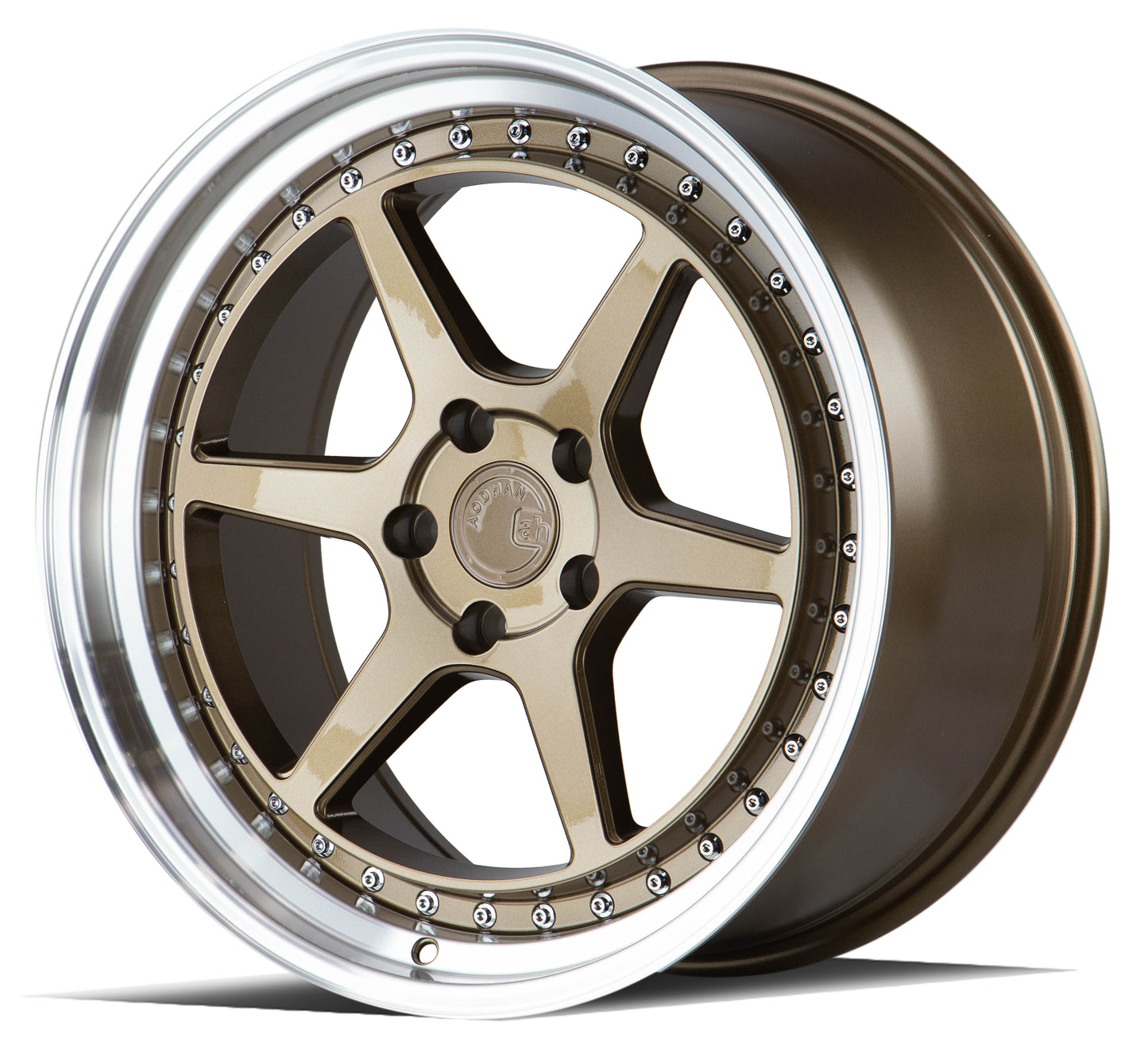 Aodhan DS09 18x9.5 rim light-weight bronze 5X4.5 wheel ET15 Hellaflushed
