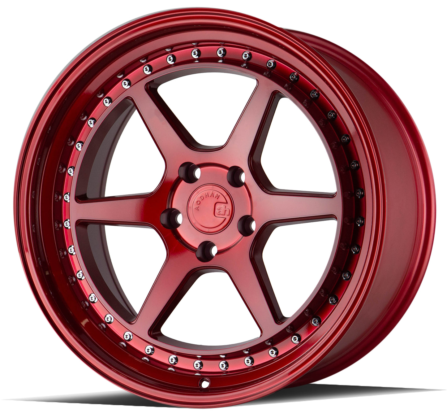 Aodhan DS09 18x9.5 rim light-weight red 5X4.5 wheel ET30 Hellaflushed