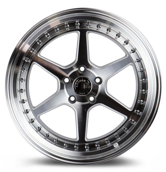 Aodhan DS09 19x9.5 semi forged silver 5x114.3 wheel ET30 stance
