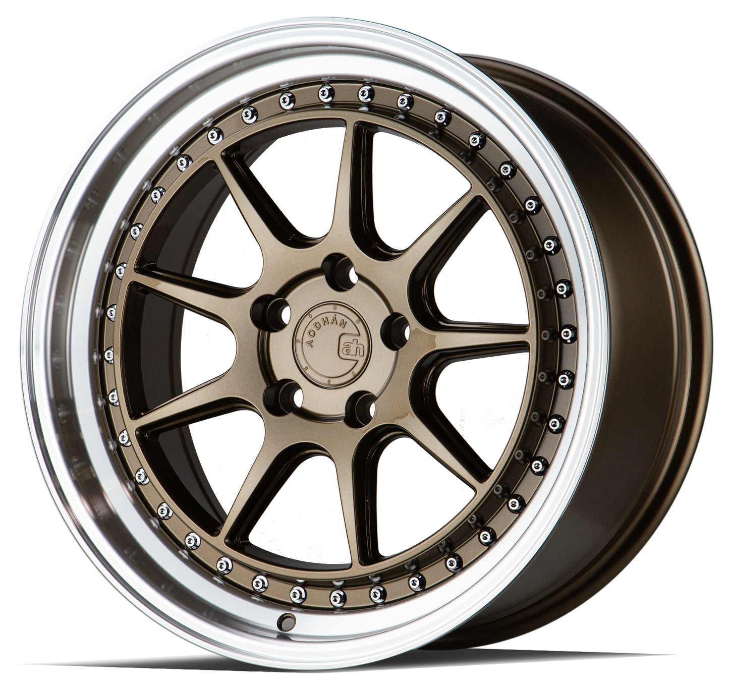 Aodhan DS-X 18x8.5 rim light-weight bronze 5x100 wheel ET35 Hellaflushed