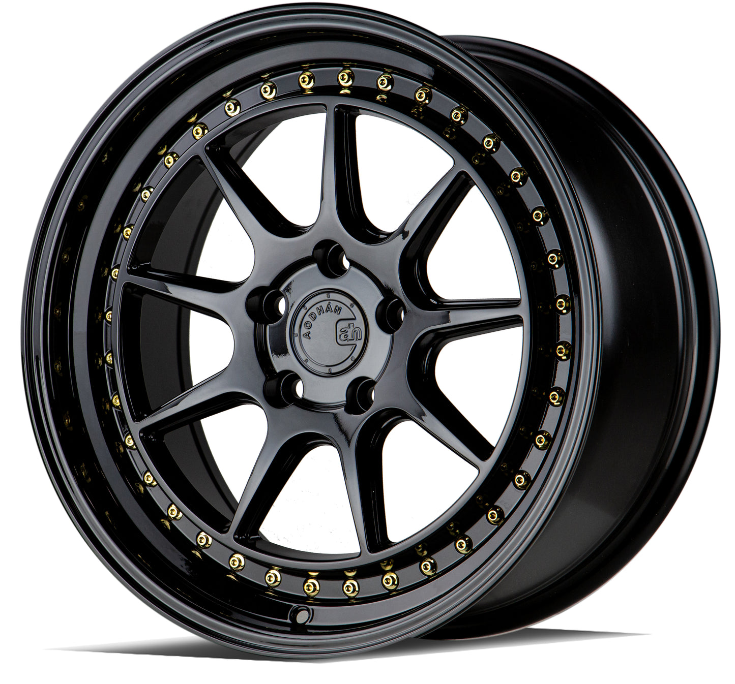 Aodhan DS-X 18x9.5 rim light-weight black 5X4.5 wheel ET15 Hellaflushed