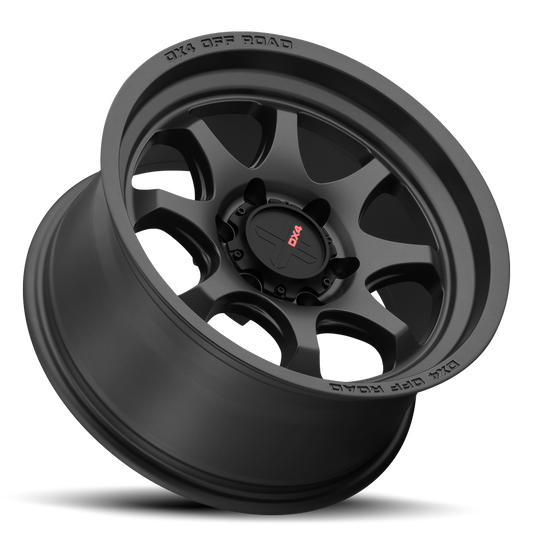 DX4 Rhino 17x8.5 wheels 5x127 Flat Black 4x4 rims