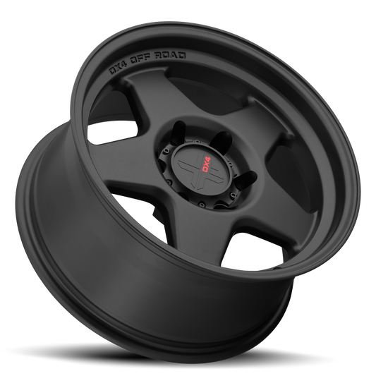 DX4 Rover 17x8.5 wheels GMC Sierra 1500 Flat Black 4x4 rims