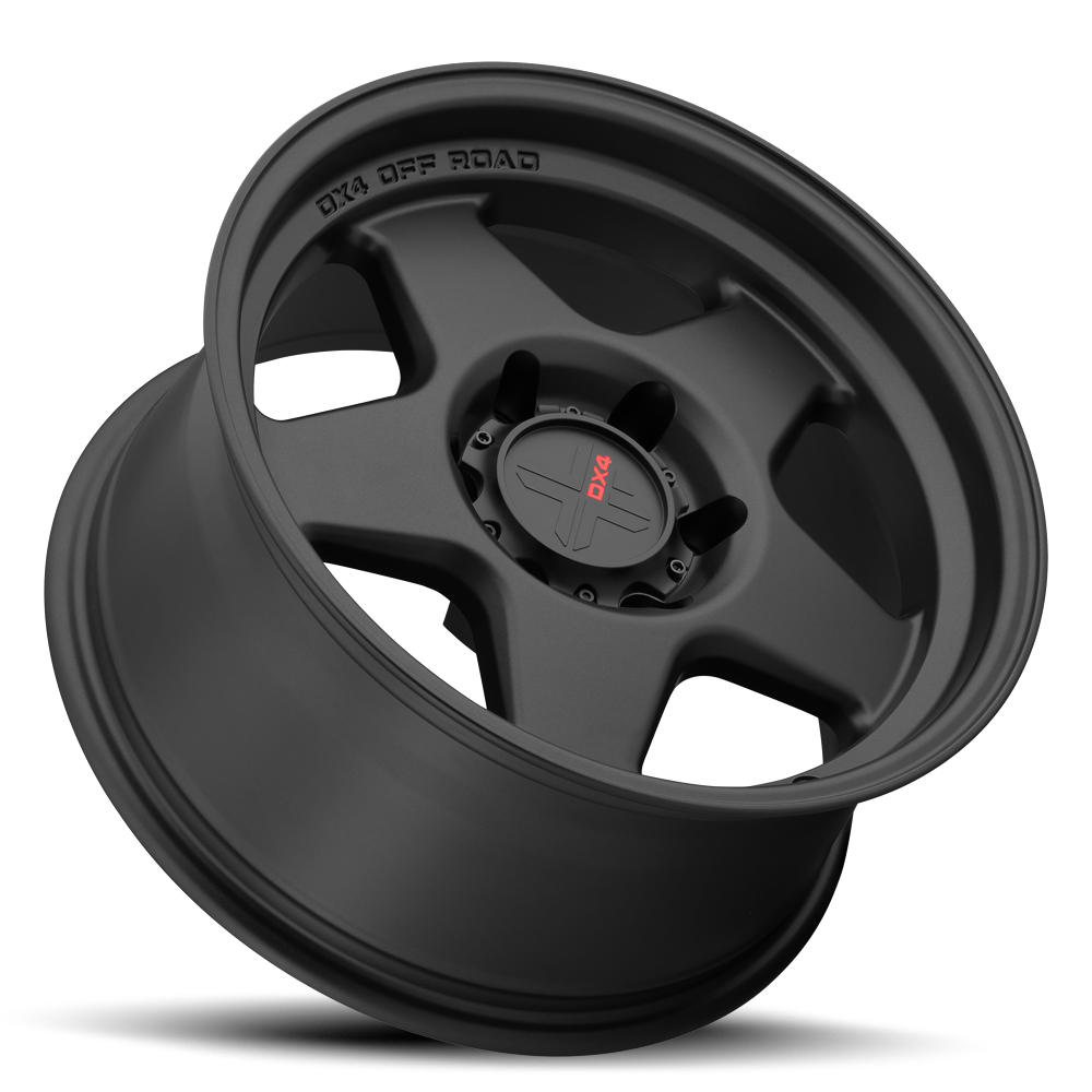 DX4 Rover 17x8.5 wheels Chevrolet Colorado Flat Black 4x4 rims