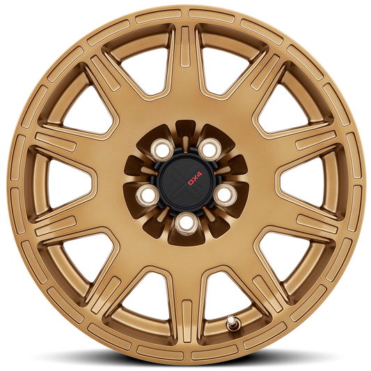 DX4 X-Trail 17X8 wheels 5x114.3 Gold 4x4 rims