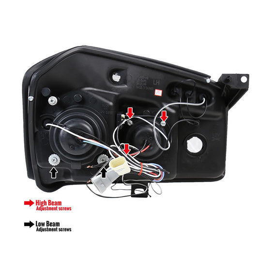 2005-2007 Dodge Magnum Projector Spec-D Headlights Black Smoked