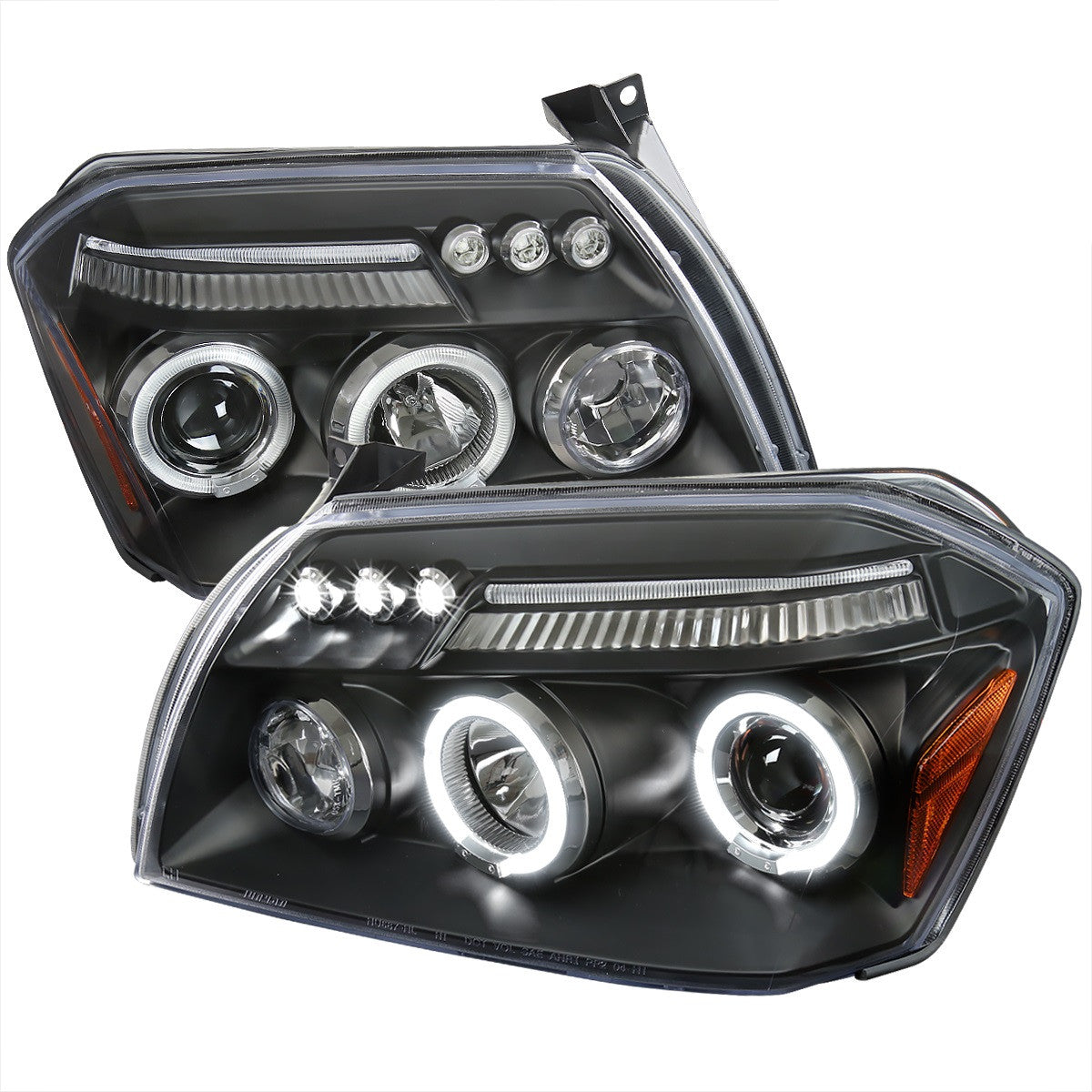 Spec-D 05-08 Dodge Magnum Halo Projector Headlights Black – SEmotors.com