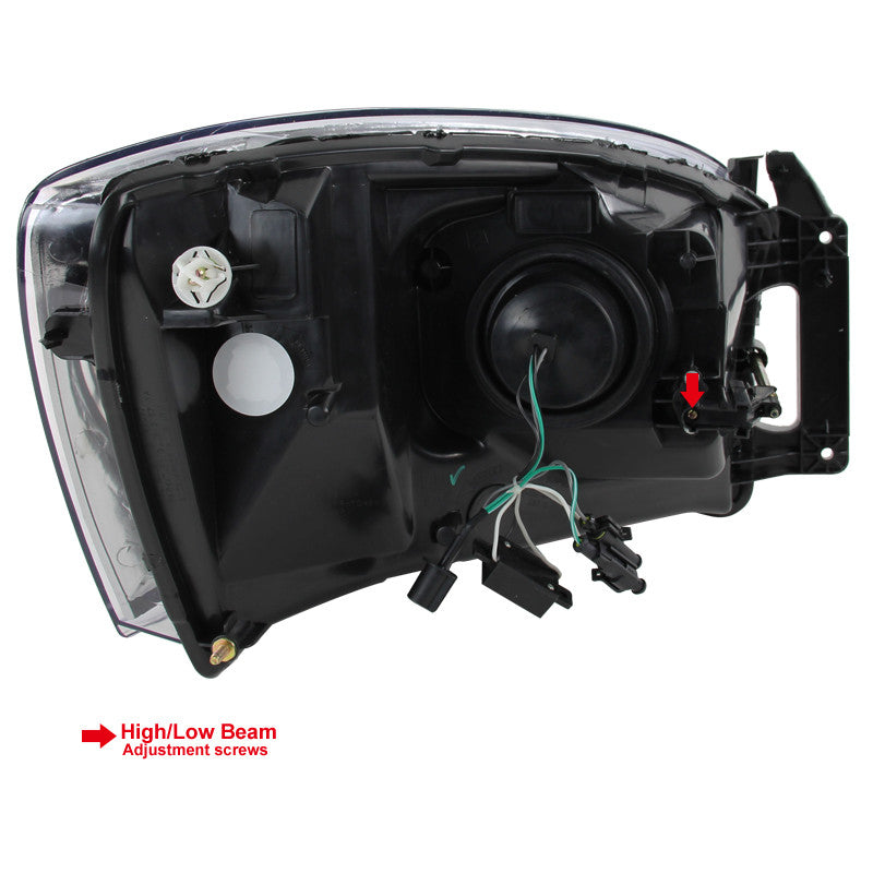 Spe-D 2006-2008 Dodge Ram 3500 Projector Spec-D Headlights Chrome