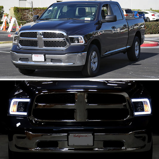 2009-2021 Dodge Ram 3500 LED C-Bar Spec-D Headlights Black