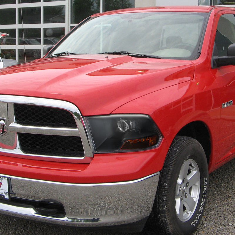 Spe-D 2009-2014 Dodge Ram 1500 Retro Projector Spec-D Headlights Black