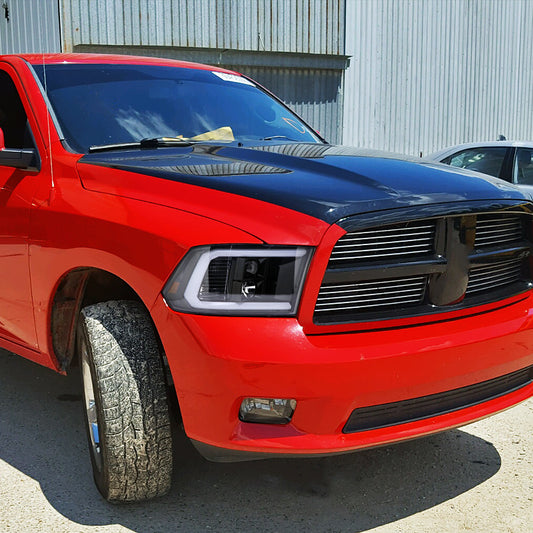 2009-2021 Dodge Ram 3500 Proj Spec-D Headlights Black Clear