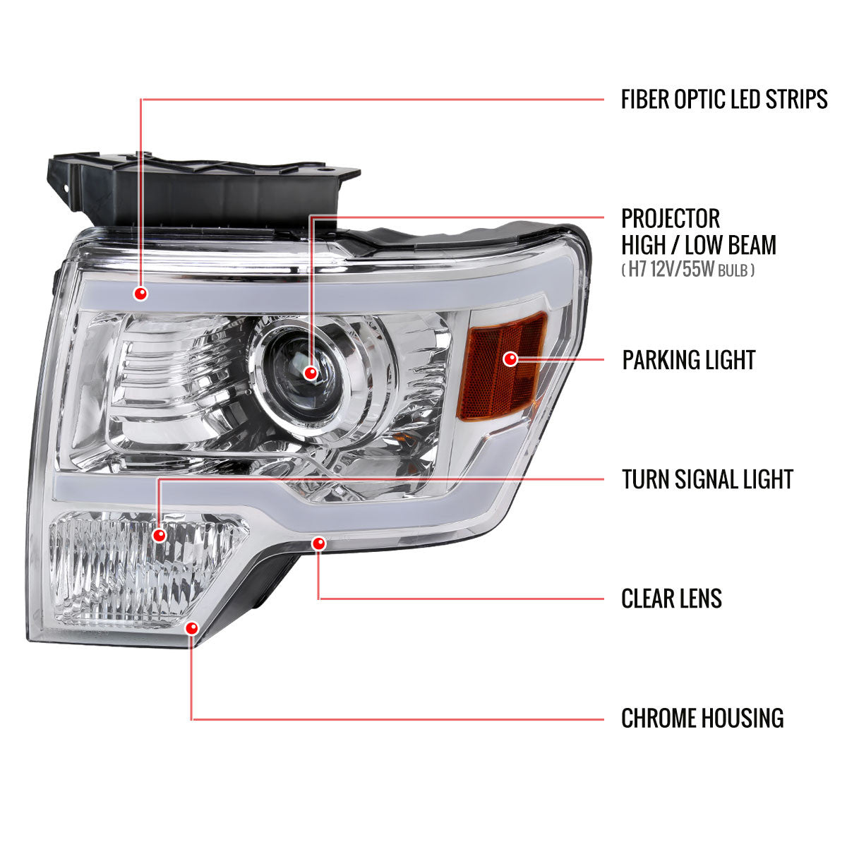 2LHP-YAR063JM-TM 2006-08 Toyota Yaris Projector Headlights Smokedd 3Dr