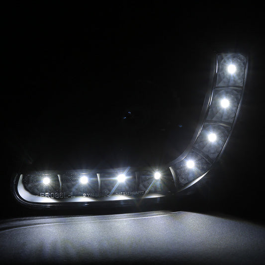 1997-2003 Ford F150 Projector Spec-D Headlights LED Strip Black